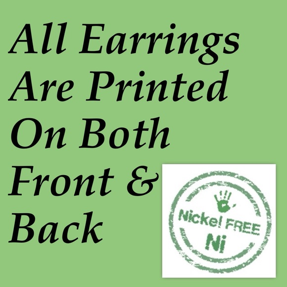 Fashion Jewelry Mini Faux Leather Teardrop Earrings Bunny Sparkling - Picture 3 of 3